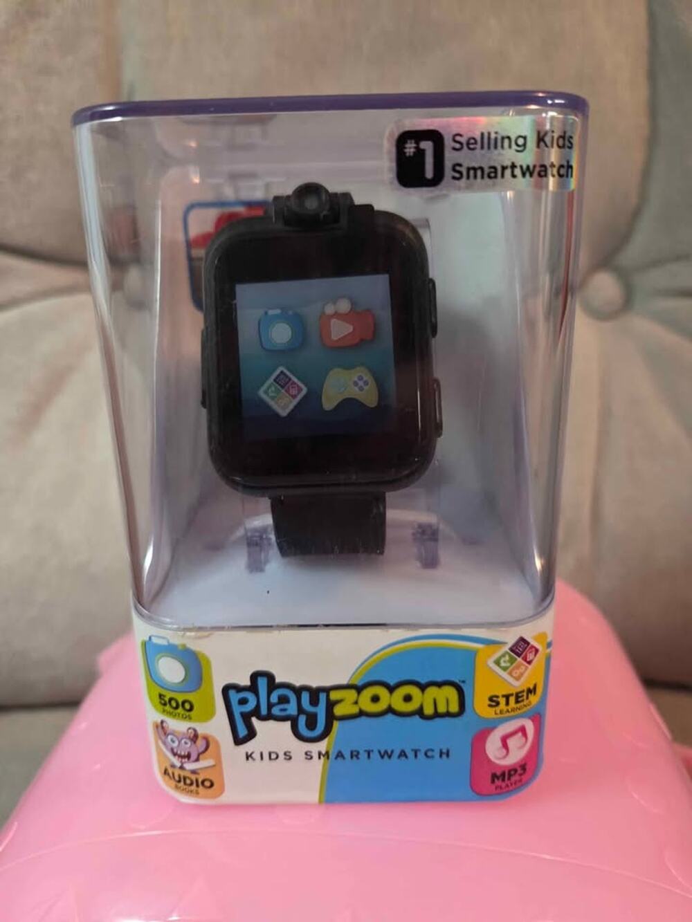 PlayZoom Kids Smartwatch STEM Games MP3 Camera Audiobooks Learning Watch NIB